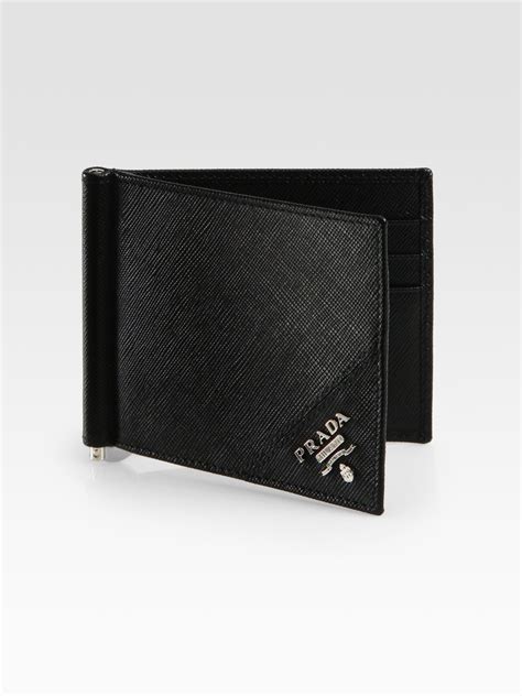 prada wallet men|prada wallet with money clip.